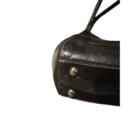 Fossil Black Leather Shoulder Bag One Size - Picture 12 of 16